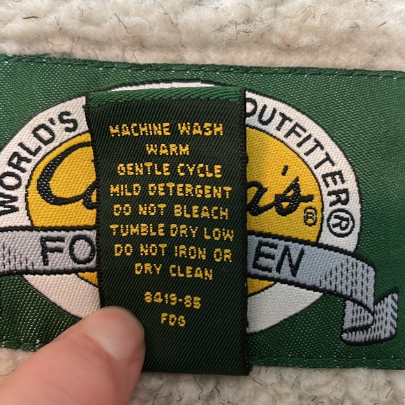 Cabelas Jacket Womens Medium Blue Sherpa Berber Fleece Southwestern Aztec Heavy - Picture 7 of 10